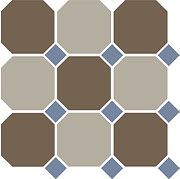 керамическая плитка универсальная TOP CER octagon new 4429+01 oct11-b coffe brown 29 beige 01 octagon-blue cobalt 11 dots 30x30