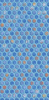  декор AXIMA анкона d1 синяя 30x60