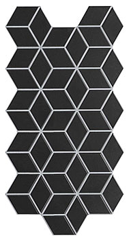 3 REALONDA rhombus black 26.5x51