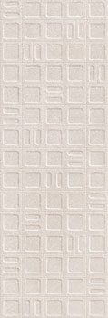 керамическая плитка настенная ARGENTA gravel square cream 40x120