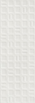 керамическая плитка настенная ARGENTA gravel square white 40x120