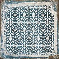 керамическая плитка настенная DECOCER toscana blue deco 20x20