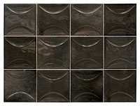 керамическая плитка настенная EQUIPE hanoi arco black ash 10x10
