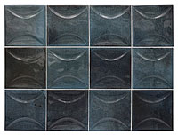 керамическая плитка настенная EQUIPE hanoi arco blue night 10x10