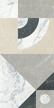 керамическая плитка универсальная LA FENICE marble velvet decoro frame line reactive 3d rett 60x120